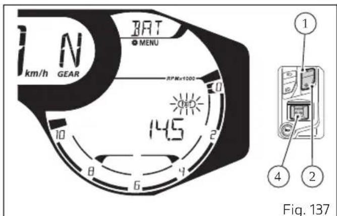 DUCATI 1100 SPORT PRO (2023) - Indication batterie (BAT) - 2
