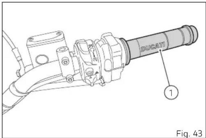 DUCATI 1100 SPORT PRO (2023) - Poignée commande des gaz - 1