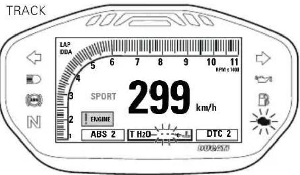 DUCATI Monster 1200 S Stripe (2016) - Température du liquide de refroidissement moteur - 4