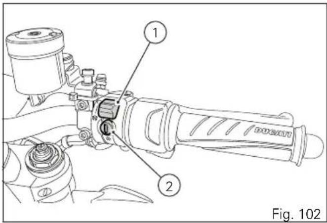 DUCATI Monster 1200 S Stripe (2016) - Commutateur droit - 1