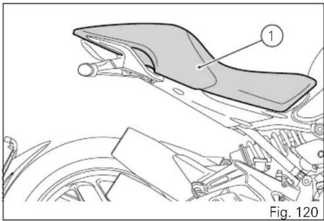 DUCATI Monster 1200 S Stripe (2016) - Réglage hauteur de la selle - 5