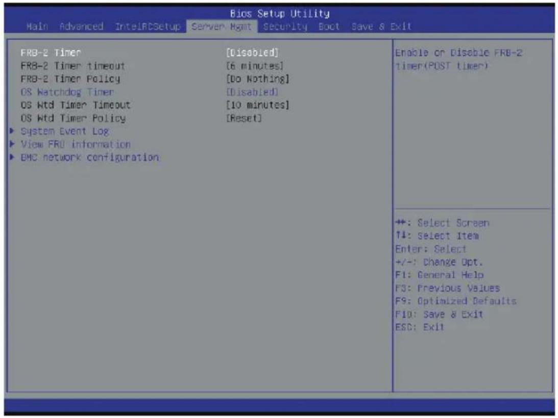 GIGABYTE MD60SC1 - 2-4 Server Management(服务器管理)菜单 - 1