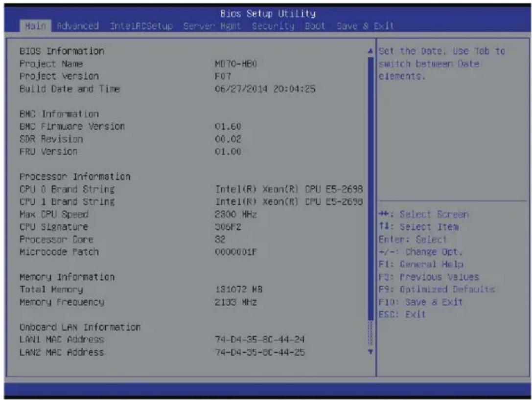 GIGABYTE MD60SC1 - 2-1 Main(主)菜单 - 2