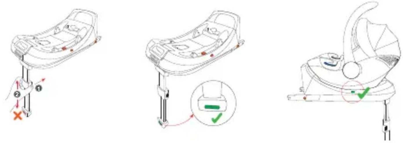 Osann Coco iSize - Mise en place avec base Isofix (en option) - 2