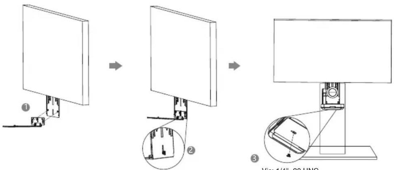 Yealink UVC84BYOD - • Montage sur un support télé Mount2 - 1