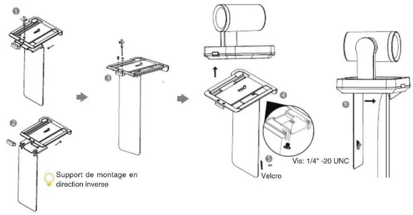 Yealink UVC84BYOD - - Montage sur le dessus d'un écran - 3