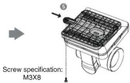 Screw specification: M3X8