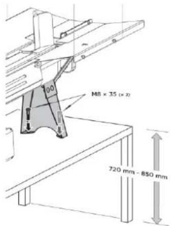 Zipper ZIHS7TU - Fixace stroje (pouze pro ZI-HS5TN) - 1