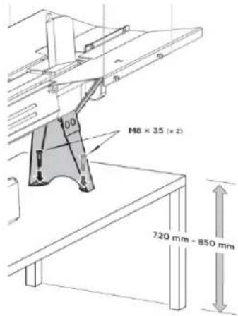 Zipper ZIHS7TU - Fixácia stroja (iba pre ZI-HS5TN) - 1