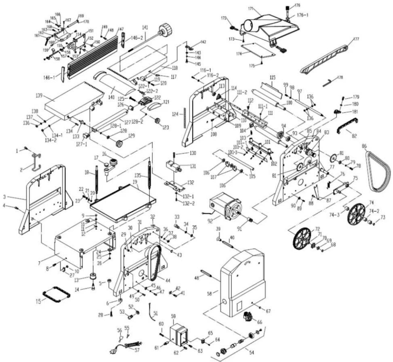 Zipper ZIHB254 - EXPLOSIONSZEICHNUNG / EXPLODED VIEW - 1