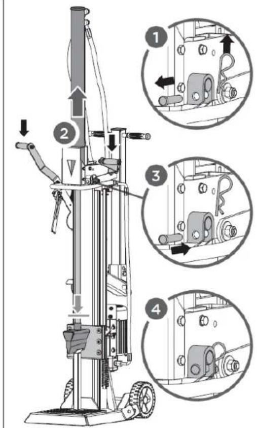 Zipper ZIHS10TN - Monter l'essieu et les roues : - 1