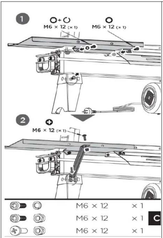 Zipper ZIHS5TN - Schutzbodenplatte montieren: - 1