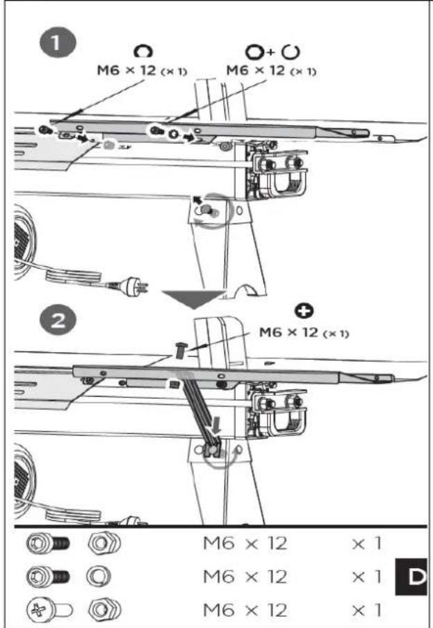 Zipper ZIHS5TN - Fastening the guard bottom plate: - 2