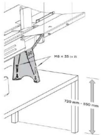Zipper ZIHS5TN - Fiksiranje stroja (velja samo za ZI-HS5TN) - 1