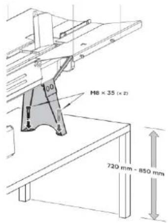 Zipper ZIHS5TN - Fixer la machine (seulement ZI-HS5TN) - 1
