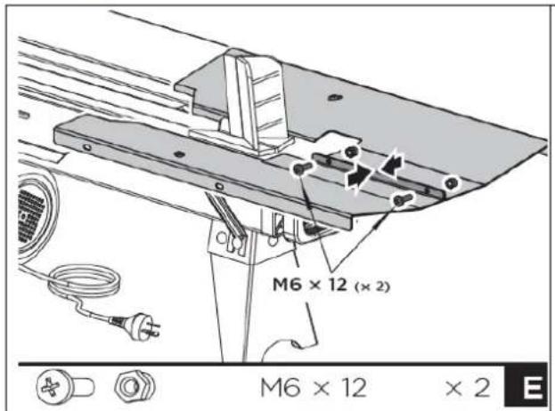 Zipper ZIHS5TN - Fastening the guard bottom plate: - 3
