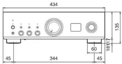 DENON PMA1700NE - ■ Dimensions (Unité : mm) - 3