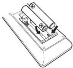DENON PMA1700NE - Insertion des piles - 2