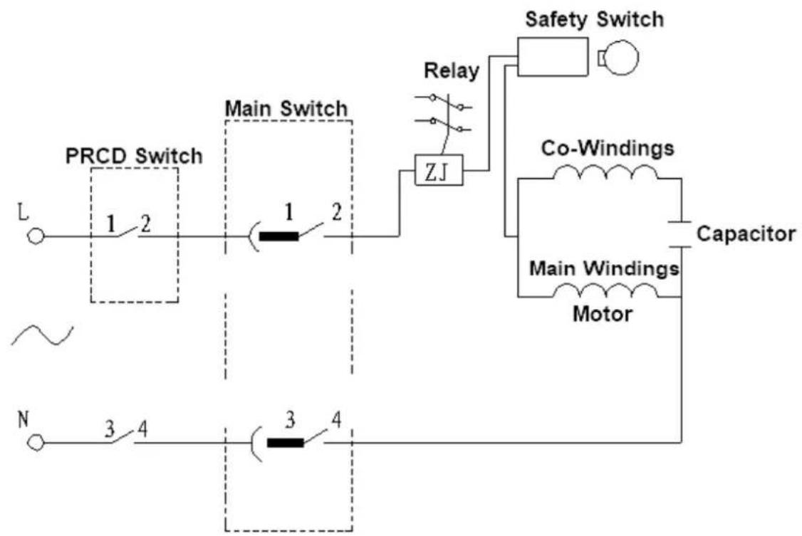 Zipper ZIGRM1650 - SCHALTPLAN / WIRING DIAGRAM / SPOJNA SHEMA / SCHEMA ELECTRIQUE - 1
