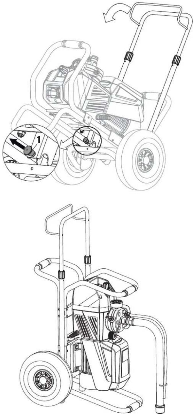 WAGNER SuperFinish 33 Plus - a) Zum Wechsel auf Vertikalbetrieb - 1
