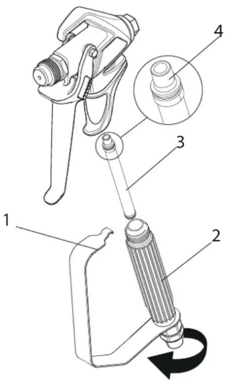WAGNER SuperFinish 33 Plus - CLEANING THE AIRLESS SPRAY GUN - 1