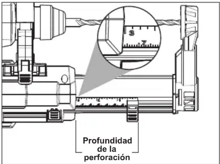 MILWAUKEE M12 HammerVac 230622 - Cómo configurar la profundidad de perforación - 1