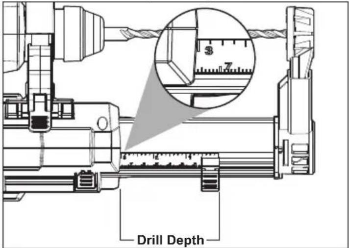 MILWAUKEE M12 HammerVac 230622 - Setting the Drilling Depth - 1