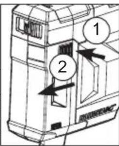 MILWAUKEE M12 HammerVac 250922 - Installing/Removing the Dust Box and HEPA Filter - 1