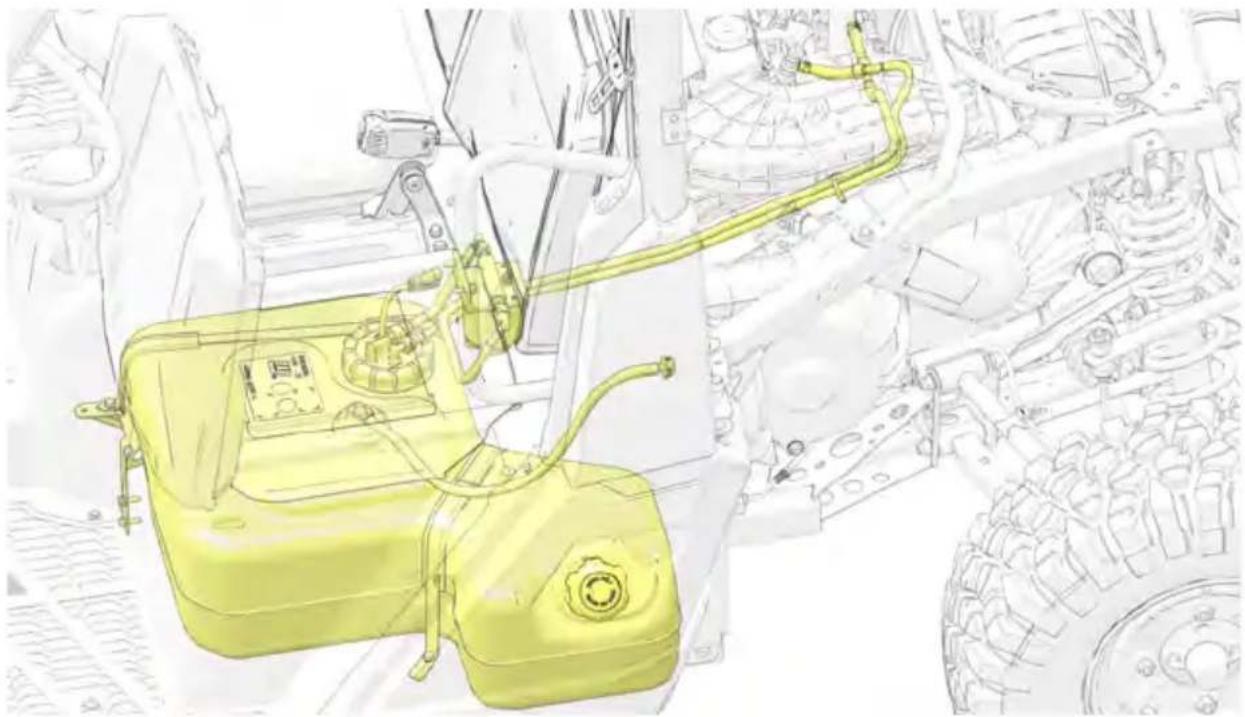 POLARIS Pro XD 2000D AWD (2021) - INSPECTION DES FUITES DE CARBURANT - 2