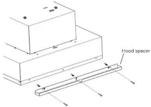 ELICA Arezzo EAR634SS - Stainless Steel Hood Spacer Installation - 1