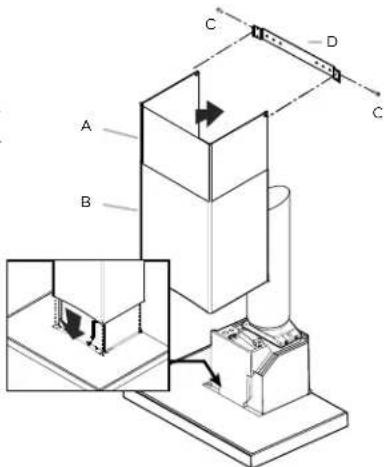 ELICA Mezzano EMZ636S3 - Installation des Cache-conduits - 1