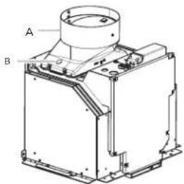 ELICA Mezzano EMZ636S3 - Conexión del sistema de ventilación - 1