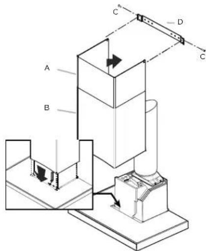 ELICA Mezzano EMZ636S3 - Install duct covers - 1