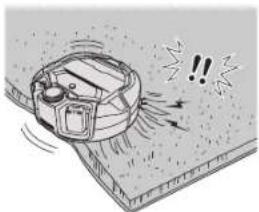 MAKITA DRC300 - Do not use the robotic cleaner in the following places. - 1