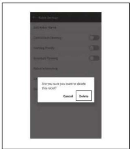 MAKITA DRC300 - Deleting a registered robotic cleaner's information - 2