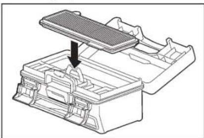 MAKITA DRC300 - Mantenimiento y sustitución de la caja de polvo y del filtró - 6
