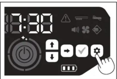 MAKITA DRC300 - Activation/désactivation du ventilateur d'aspiration - 1