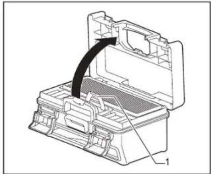 MAKITA DRC300 - Entretien et remplacement de la boite à poussière et du filtré - 1