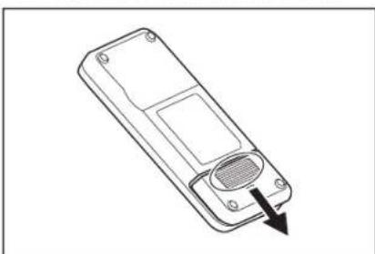 MAKITA DRC300 - Installazione delle batterie nel telecomando - 1