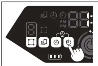 MAKITA DRC300 - Configuración del temporizador de apagado - 1