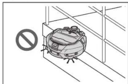 MAKITA DRC300 - Ensure that the robotic cleaner does not fall. - 1