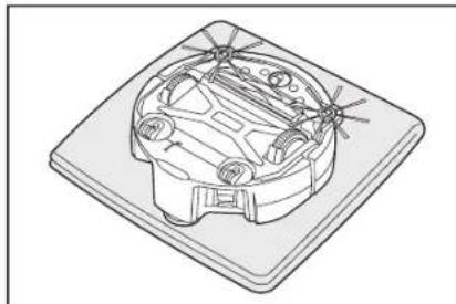 MAKITA DRC300 - Precauciones al realizar el mantenimiento de la parte inferior del robot limpiador - 1
