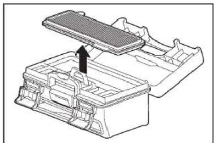 MAKITA DRC300 - Mantenimiento y sustitución de la caja de polvo y del filtró - 2