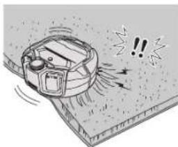 MAKITA DRC300 - No utilise el robot limpiador en los lugares individentes. - 1