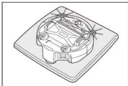 MAKITA DRC300 - Precautions to take when caring for the underside of the robotic cleaner - 1