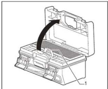 MAKITA DRC300 - Φροντία για το kουτι σκόνης και το φιλτος και αντικατάσταπ Μους - 1