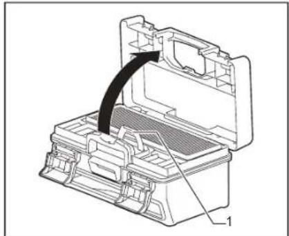 MAKITA DRC300 - Efetuar a manutenção e substituir a caixa de poeira e oimento - 1