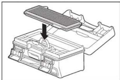 MAKITA DRC300 - Φροντία για το kουτι σκόνης και το φιλτος και αντικατάσταπ Μους - 6