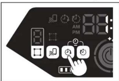 MAKITA DRC300 - Einstellen des EIN-Timers - 1