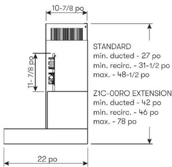 Zephyr ZRGM90BS - Spécifications de la hotte - 2